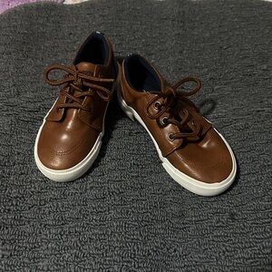 Brown Leather Sneakers